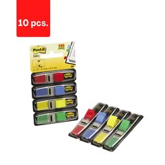 Kleepuvad markerid Post-It, vahetatavad, 11,9 x 43,1 mm, 4 värvi, pakis 10 tk hind ja info | Kirjatarbed | kaup24.ee