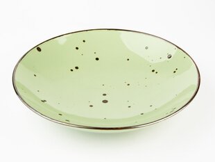 Тарелка Cottage Green, глубокая, фарфор, 650 мл, диаметр - 22 см, высота - 4.5 см цена и информация | Посуда, тарелки, обеденные сервизы | kaup24.ee