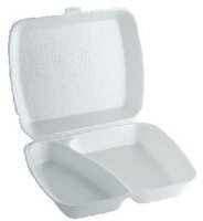 Коробка для продуктов MENIU, XPS, 2 части, 20 х 22.5 х 6.9 см, 200 шт. цена и информация | Праздничная одноразовая посуда | kaup24.ee