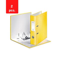 Папка-регистратор LEITZ WOW 180°, A4, 80мм желтая, упаковка 2 шт. цена и информация | Канцелярские товары | kaup24.ee