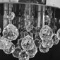 Elegantne kristallidega lühter kroomitud raamiga цена и информация | Laelambid | kaup24.ee
