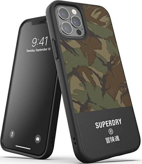 Supcase SuperDry - iPhone 12 Pro Max Canvas (Camo Green) hind ja info | Telefoni kaaned, ümbrised | kaup24.ee