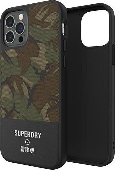 Supcase SuperDry - iPhone 12 Pro Max Canvas (Camo Green) цена и информация | Telefoni kaaned, ümbrised | kaup24.ee