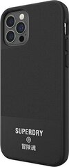 Supcase SuperDry Molded Canvas iPhone 12/12 Pro black hind ja info | Telefoni kaaned, ümbrised | kaup24.ee