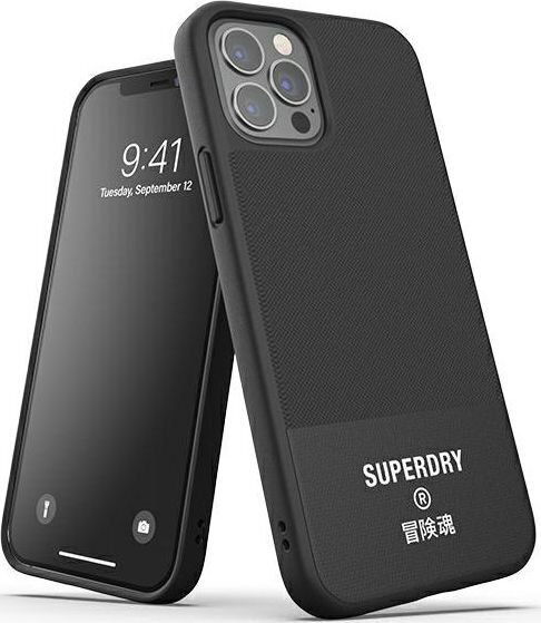 Supcase SuperDry Molded Canvas iPhone 12/12 Pro black цена и информация | Telefoni kaaned, ümbrised | kaup24.ee