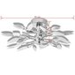 Valge ja läbipaistev akrüülkristallist laelamp kuplitega 3 tk hind ja info | Laelambid | kaup24.ee
