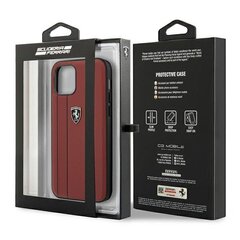 Ferrari FEODIHCP12MRE iPhone 12/12 Pro 6.1 ", красные полосы Off Track Stripes цена и информация | Чехлы для телефонов | kaup24.ee