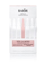 Rahustavad ampullid stressis naha koheseks leevendamiseks Babor SOS Calming Ampoule Concentrates, 7 x 2 ml цена и информация | Сыворотки для лица, масла | kaup24.ee