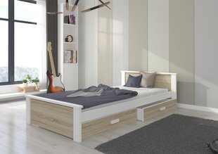 Кровать ADRK Furniture Aldex, коричневая цена и информация | Детские кровати | kaup24.ee