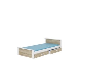 Кровать ADRK Furniture Aldex, коричневая цена и информация | Детские кровати | kaup24.ee