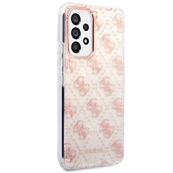 Guess GUHCA53PCU4GLPI A53 5G A536 pink / pink hard 4G Glitter цена и информация | Telefoni kaaned, ümbrised | kaup24.ee