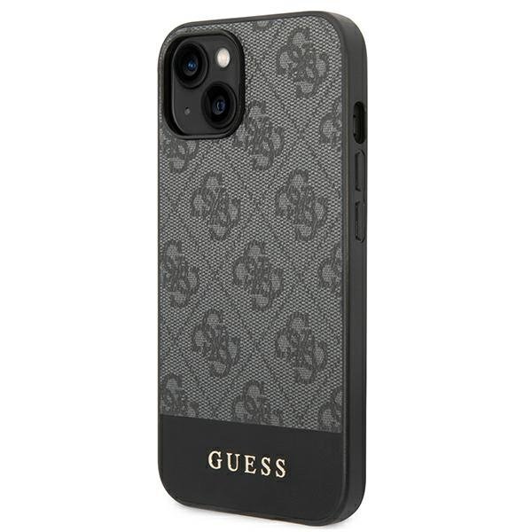 Guess GUHCP14SG4GLGR iPhone 14 6.1 "gray / gray hard 4G Stripe Collection hind ja info | Telefoni kaaned, ümbrised | kaup24.ee