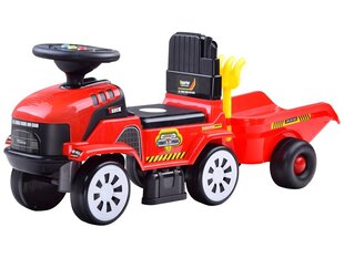 Tõuketraktor lastele, punane ZA3746 hind ja info | Imikute mänguasjad | kaup24.ee