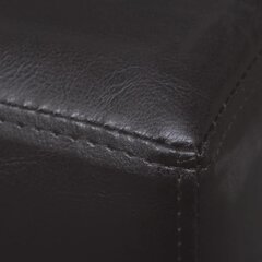 Темно-коричневый диван - скамейка, искусственная кожа цена и информация | Полки для обуви, банкетки | kaup24.ee