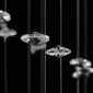 Kandiline laelamp säravate kristallidega 8 x G9 pirni hind ja info | Laelambid | kaup24.ee