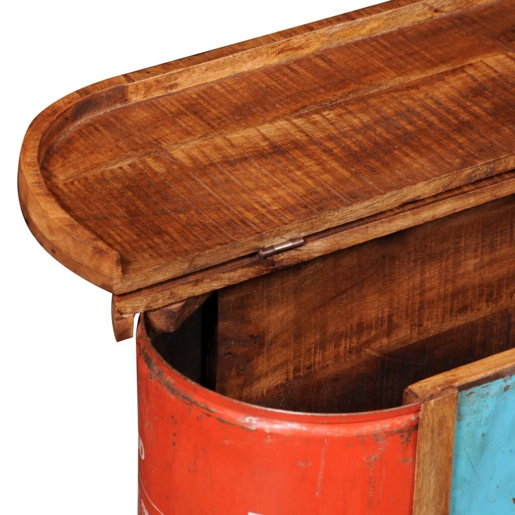 Hoiukast on taaskasutatud puidust valmistatud pink hind ja info | Jalatsikapid, jalatsiriiulid | kaup24.ee