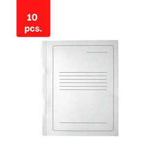 Папка картонная SMLT, со скрепкой, А4, 450 г, в упаковке 10 шт. цена и информация | Канцелярские товары | kaup24.ee