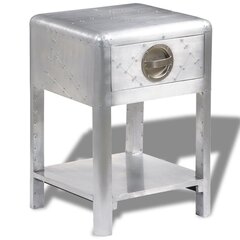 Алюминиевый столик с 1 выдвижным ящиком Aviator, серый цена и информация | Журнальные столики | kaup24.ee