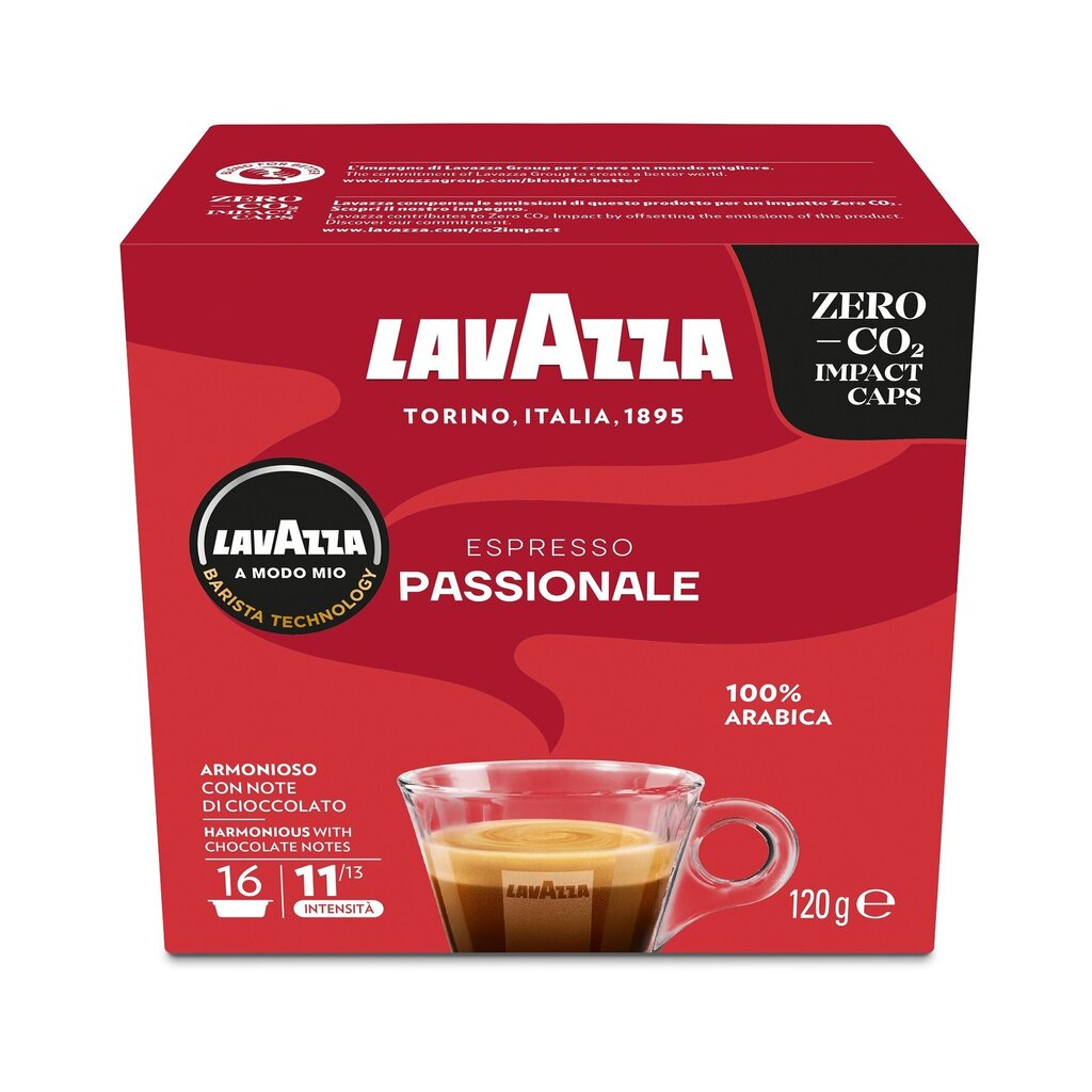 Kohvikapslid Lavazza A Modo Mio Passionale, 120g, 16 tk цена и информация | Kohv, kakao | kaup24.ee