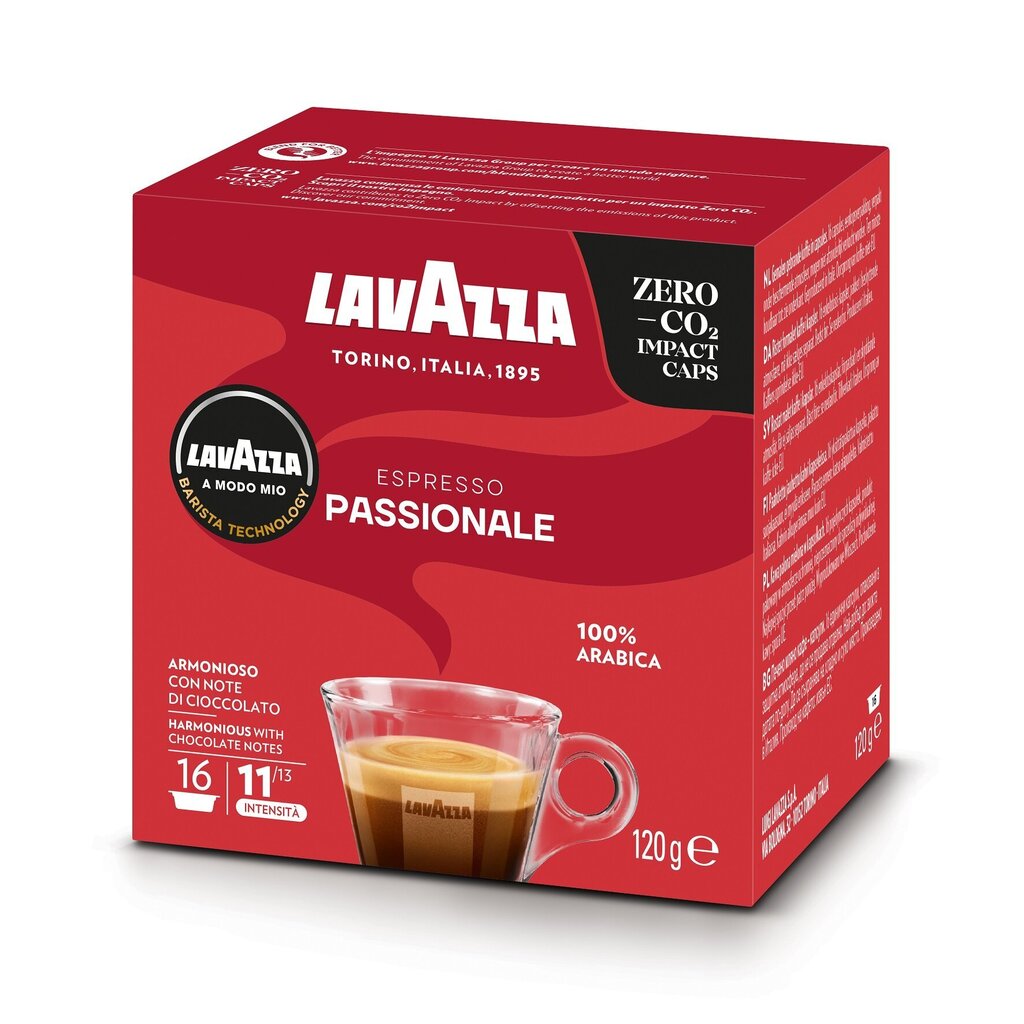 Kohvikapslid Lavazza A Modo Mio Passionale, 120g, 16 tk цена и информация | Kohv, kakao | kaup24.ee