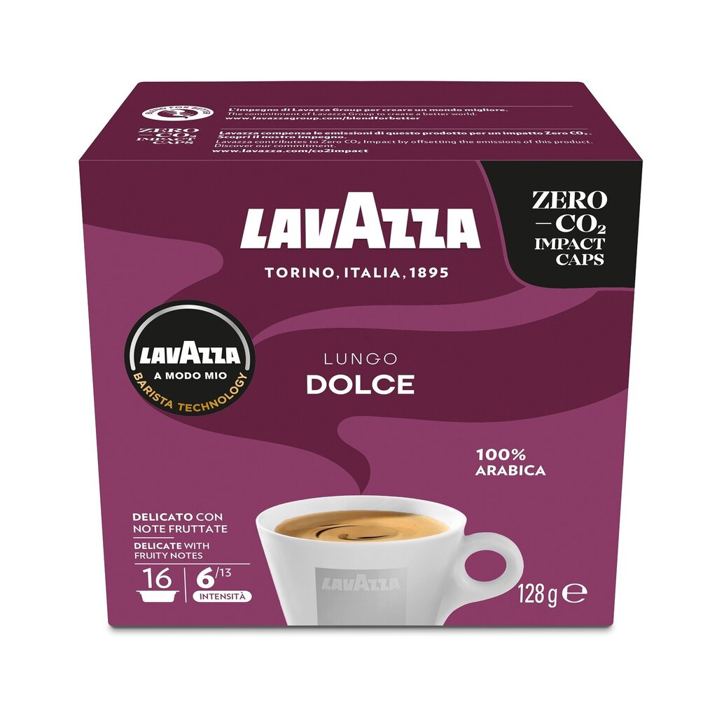 Kohvikapslid Lavazza A Modo Mio Lungo Dolce, 128g, 16 tk hind ja info | Kohv, kakao | kaup24.ee