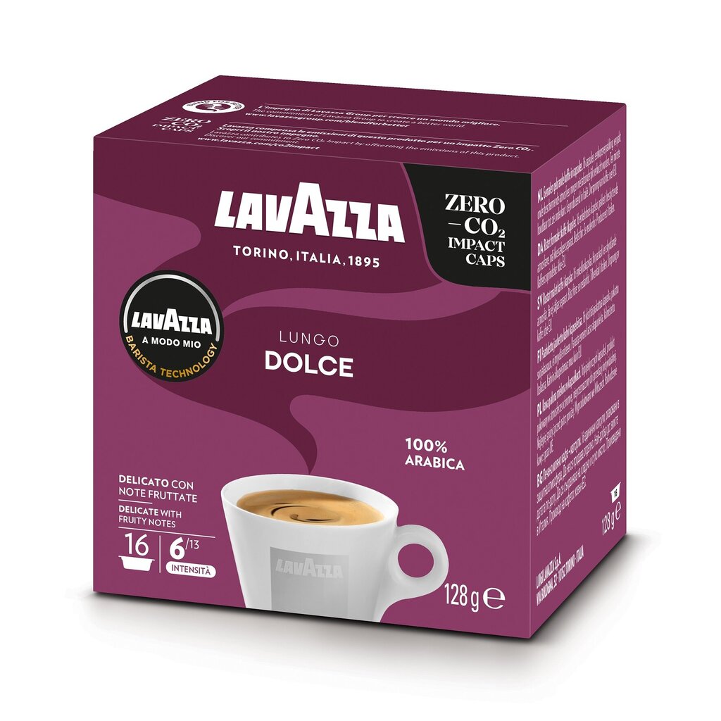 Kohvikapslid Lavazza A Modo Mio Lungo Dolce, 128g, 16 tk цена и информация | Kohv, kakao | kaup24.ee