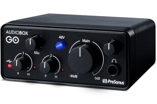 Presonus AudioBox GO, must hind ja info | Helikaardid | kaup24.ee