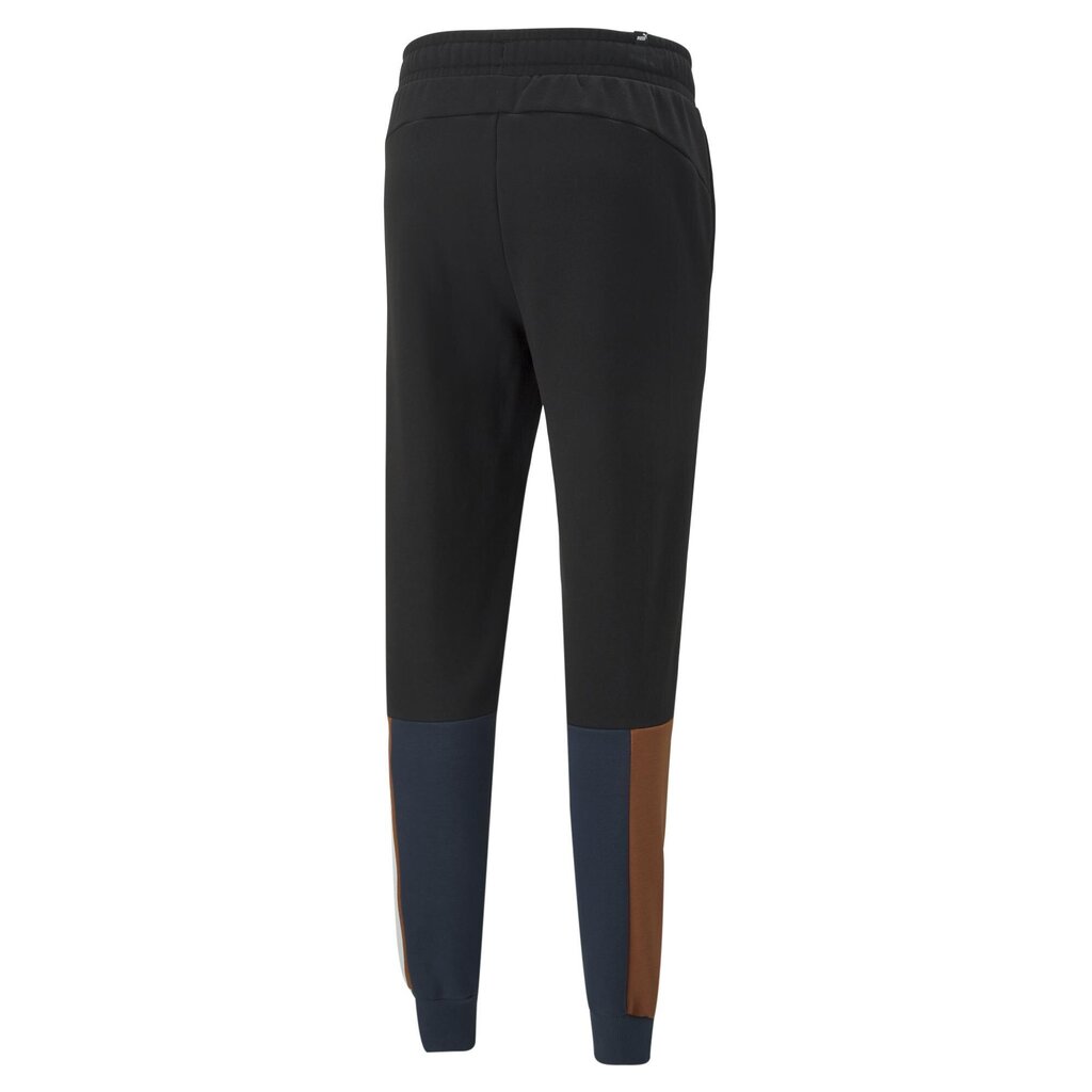Meeste püksid Puma Ess+ Block Sweatpants Black Blue Orange 849037 71 hind ja info | Meeste spordiriided | kaup24.ee