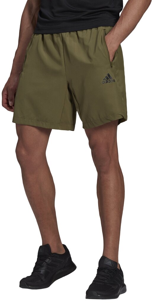 Meeste lühikesed püksid Adidas M Wv Short Green HC6856 HC6856/2XL hind ja info | Meeste lühikesed püksid | kaup24.ee