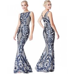 Эксклюзивное платье макси темно-синего цвета с блестками цена и информация | Платья | kaup24.ee