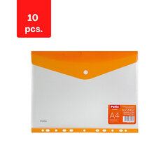 Папка (конверт) с клипсой и европерфорацией PATIO, А4, ПП, цвет оранжевый, в пачке 10 шт. цена и информация | Канцелярские товары | kaup24.ee