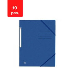 Kummipaelaga dokumendimapp Elba Oxford, A4, papp, pakis 10 tk, sinine sp hind ja info | Kirjatarbed | kaup24.ee