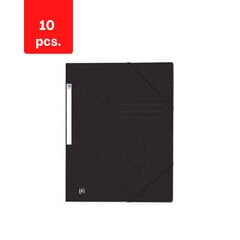 Папка для документов на резинке ELBA OXFORD, А4, картон, цвет черный, в упаковке 10 шт. цена и информация | Канцелярские товары | kaup24.ee