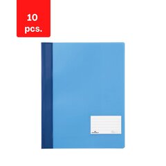 Klambriga kaust Durable, A4, pakis 10 tk, sinine sp. цена и информация | Канцелярские товары | kaup24.ee
