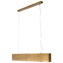 Деревянный подвесной светильник, 120 см, 60Вт, 4200лм, 4000К, «Слим» цена и информация | Люстры | kaup24.ee