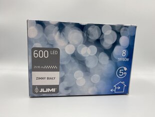 Jõuluvalgustus 600 LED Outdoor Garland, külm valge цена и информация | гирлянда, 10 вел 4 см | kaup24.ee