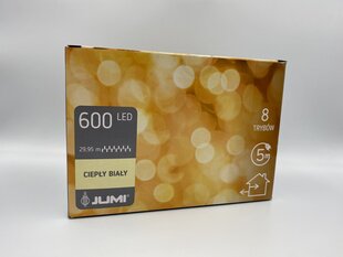 Jõuluvalgustus 600 LED Outdoor Garlianda, soe valge цена и информация | Гирлянды | kaup24.ee