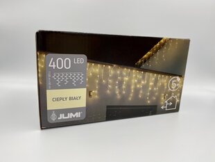 Jõuluvalgustus 400 LED Outdoor Jääpurikad, soe valge цена и информация | Гирлянды | kaup24.ee