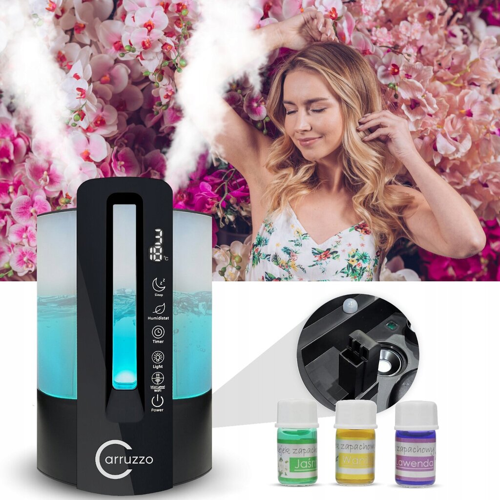 Automaatne Smart Wifi ultraheli õhuniisutaja + Aromatherapy 2in1 värviteraapia funktsioon цена и информация | Õhuniisutajad | kaup24.ee