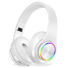 Juhtmevabad kõrvaklapid Bluetooth 5.0 Microphone RGB Valge цена и информация | Наушники | kaup24.ee