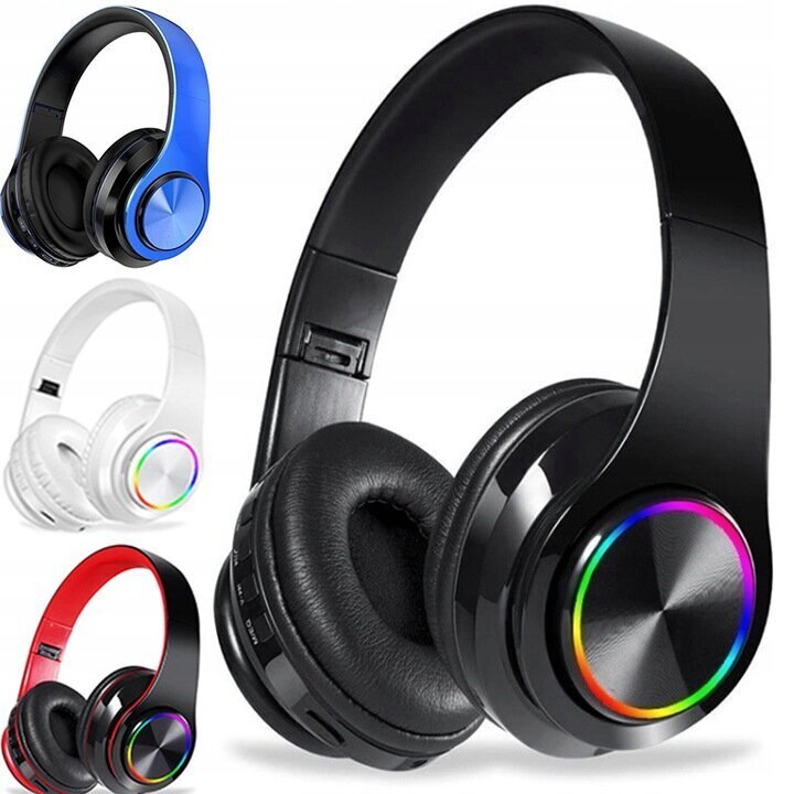 Juhtmevabad kõrvaklapid Bluetooth 5.0 Microphone RGB Must цена и информация | Kõrvaklapid | kaup24.ee