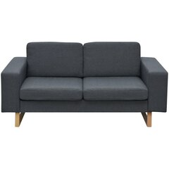 Двухместный темно-серый диван цена и информация | Диваны | kaup24.ee