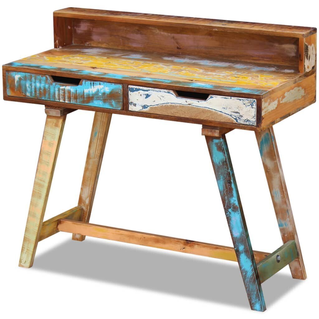 vidaXLi taaskasutatud puidust kirjutuslaud hind ja info | Arvutilauad, kirjutuslauad | kaup24.ee