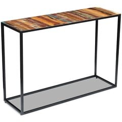 Консольный столик, массивная переработанная древесина, 110х35x76 см цена и информация | Столы-консоли | kaup24.ee