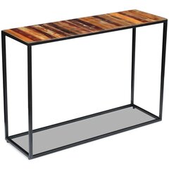 Консольный столик, массивная переработанная древесина, 110х35x76 см цена и информация | Столы-консоли | kaup24.ee