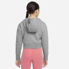 Толстовка Nike Girls NSW CLUB FT CROP HOODIE HBR серый/розовый цена и информация | Свитеры, жилетки, пиджаки для девочек | kaup24.ee