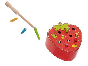 Magnetiline puidust rööviku maasikas цена и информация | Развивающие игрушки | kaup24.ee