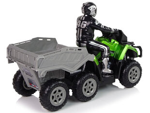 Haagisega ATV 1:10 Off-Road Green 2.4G hind ja info | Poiste mänguasjad | kaup24.ee