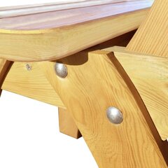 Садовые стулья, 2 шт., пропитанная сосновая древесина цена и информация | Уличные cтулья | kaup24.ee