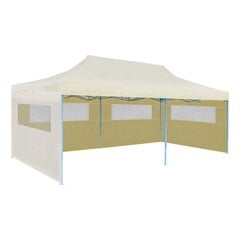 vidaXL kreemjas kokkupandav pop-up peotelk, 580 x 291 x 315 cm hind ja info | Varikatused ja aiapaviljonid | kaup24.ee